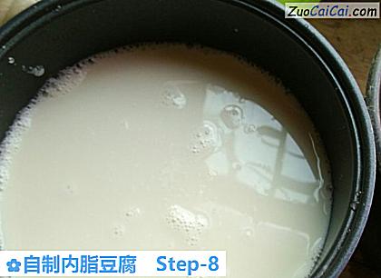 自制内脂豆腐做法第八步骤