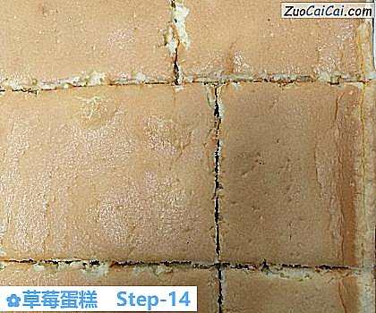 草莓蛋糕做法第十四步骤