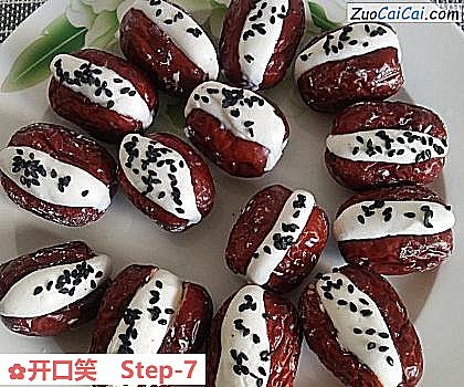 开口笑做法第七步骤