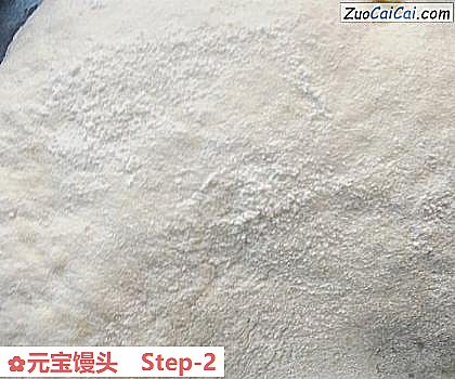 元宝馒头做法第二步骤