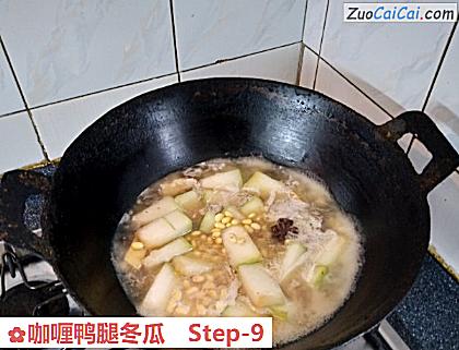 咖喱鸭腿冬瓜做法第九步骤
