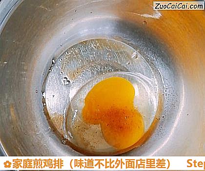 家庭煎鸡排做法第二步骤