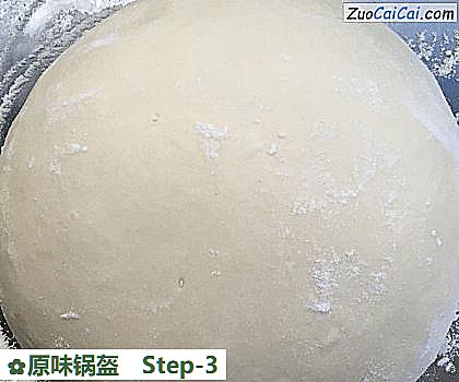 原味锅盔做法第三步骤