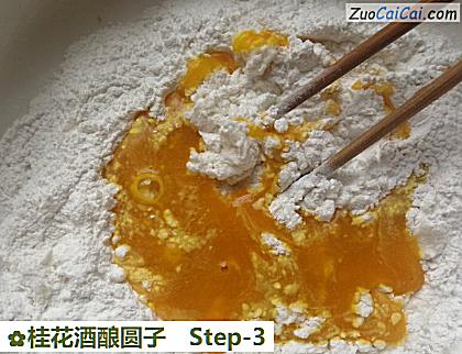 桂花酒酿圆子做法第三步骤
