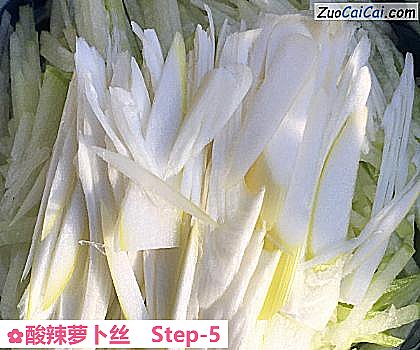 酸辣萝卜丝做法第五步骤