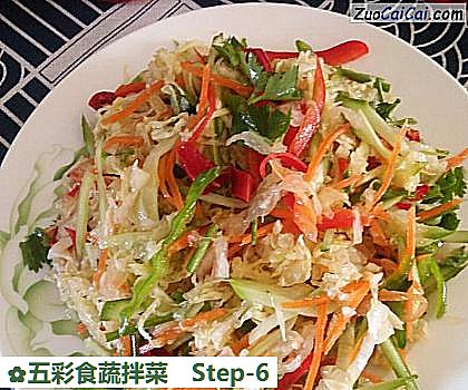 五彩食蔬拌菜做法第六步骤