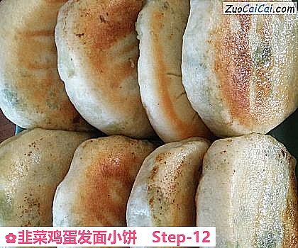 韭菜鸡蛋发面小饼做法第十二步骤