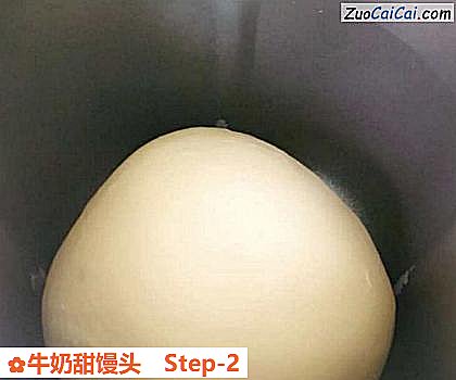 牛奶甜馒头做法第二步骤