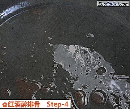 红酒醉排骨做法第四步骤