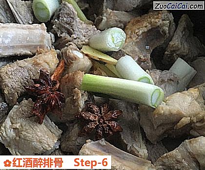 红酒醉排骨做法第六步骤