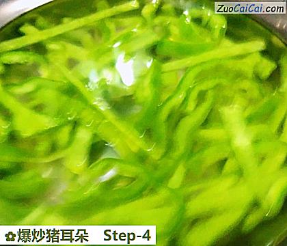 爆炒猪耳朵做法第四步骤