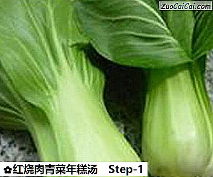 红烧肉青菜年糕汤做法第一步骤