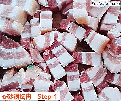 砂锅坛肉做法第一步骤