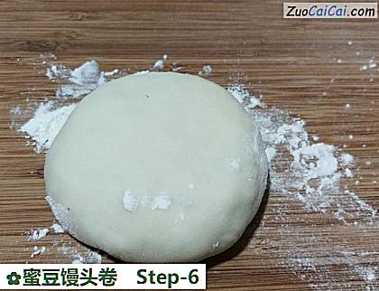 蜜豆馒头卷做法第六步骤