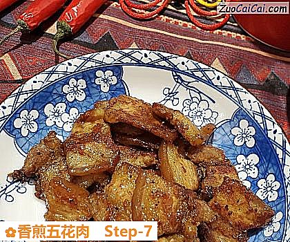 香煎五花肉做法第七步骤
