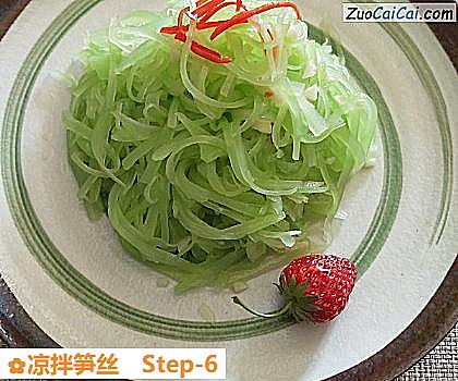 凉拌笋丝做法第六步骤