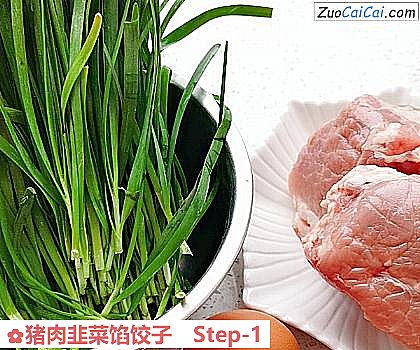 猪肉韭菜馅饺子做法第一步骤