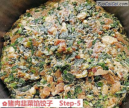 猪肉韭菜馅饺子做法第五步骤