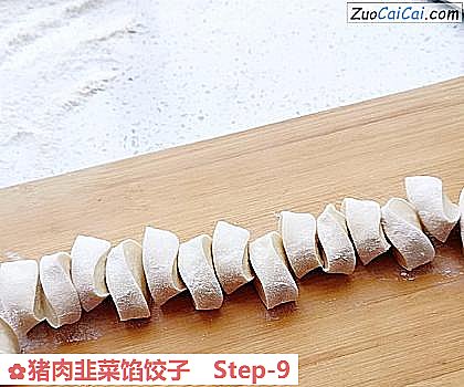 猪肉韭菜馅饺子做法第九步骤