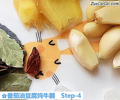 番茄油豆腐炖牛腩做法第四步骤