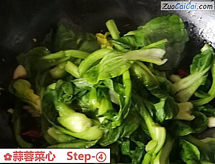 蒜蓉菜心做法第四步骤