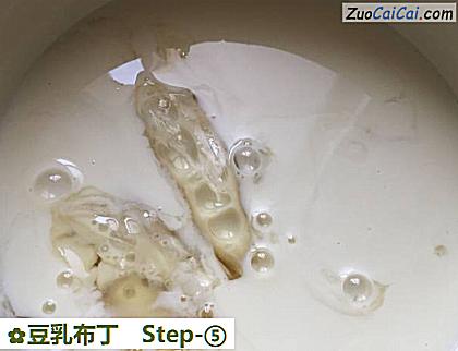 豆乳布丁做法第五步骤