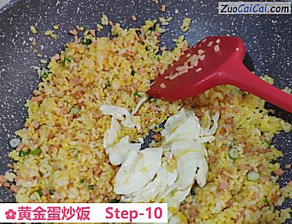 黄金蛋炒饭做法第十步骤