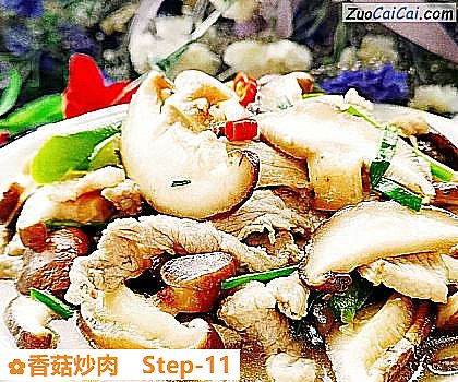 香菇炒肉做法第十一步骤
