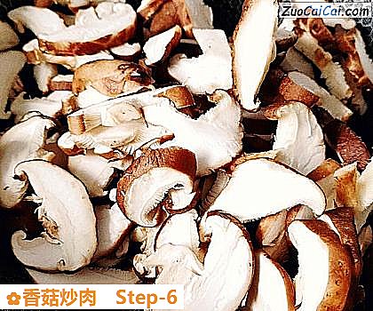 香菇炒肉做法第六步骤