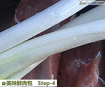 美味鲜肉包做法第四步骤