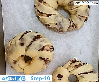 红豆面包做法第十步骤