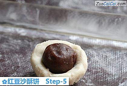 红豆沙酥饼做法第五步骤