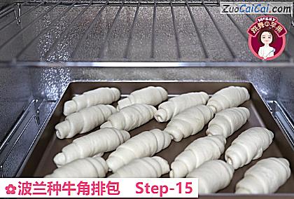 波兰种牛角排包做法第十五步骤