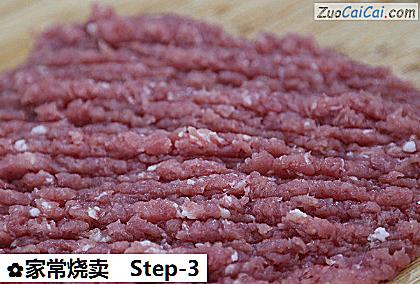 家常烧卖做法第三步骤