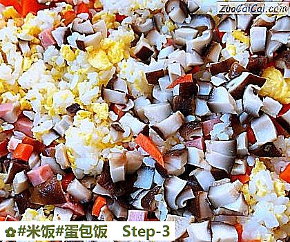 蛋包饭做法第三步骤
