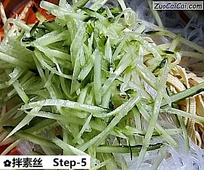 拌素丝做法第五步骤