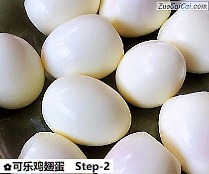 可乐鸡翅蛋做法第二步骤