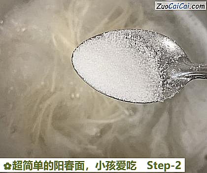 超简单的阳春面,小孩爱吃做法第二步骤