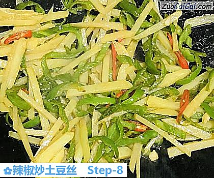 辣椒炒土豆丝做法第八步骤