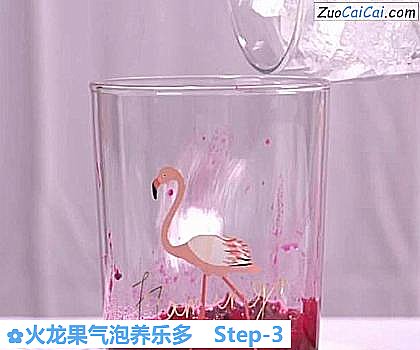 火龙果气泡养乐多做法第三步骤