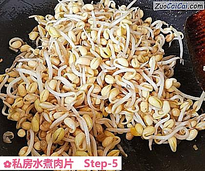 私房水煮肉片做法第五步骤