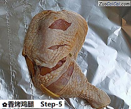 香烤鸡腿做法第五步骤