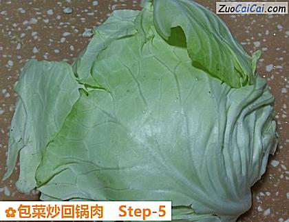 包菜炒回锅肉做法第五步骤