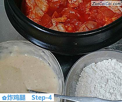 炸鸡腿做法第四步骤