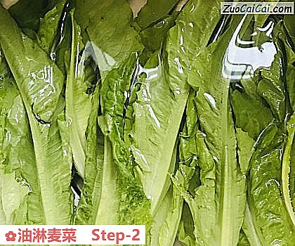 油淋麦菜做法第二步骤