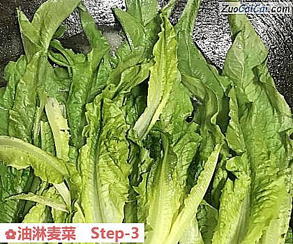 油淋麦菜做法第三步骤