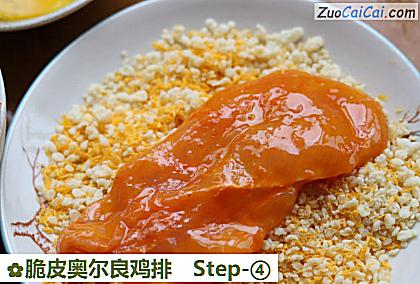 脆皮奥尔良鸡排做法第四步骤