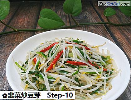 韭菜炒豆芽成品图4