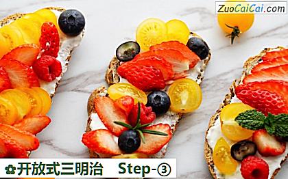 开放式三明治做法第三步骤