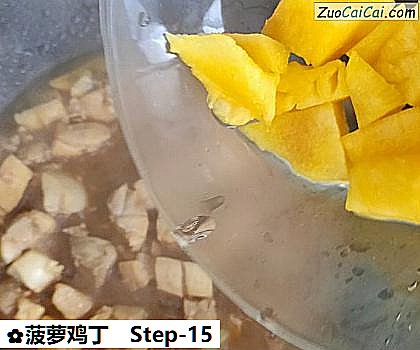 菠萝鸡丁做法第十五步骤